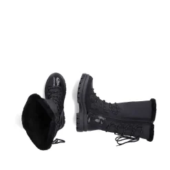 Women'S High-Shaft Boots Graphite Black Ladies Ankle Boots & Boots