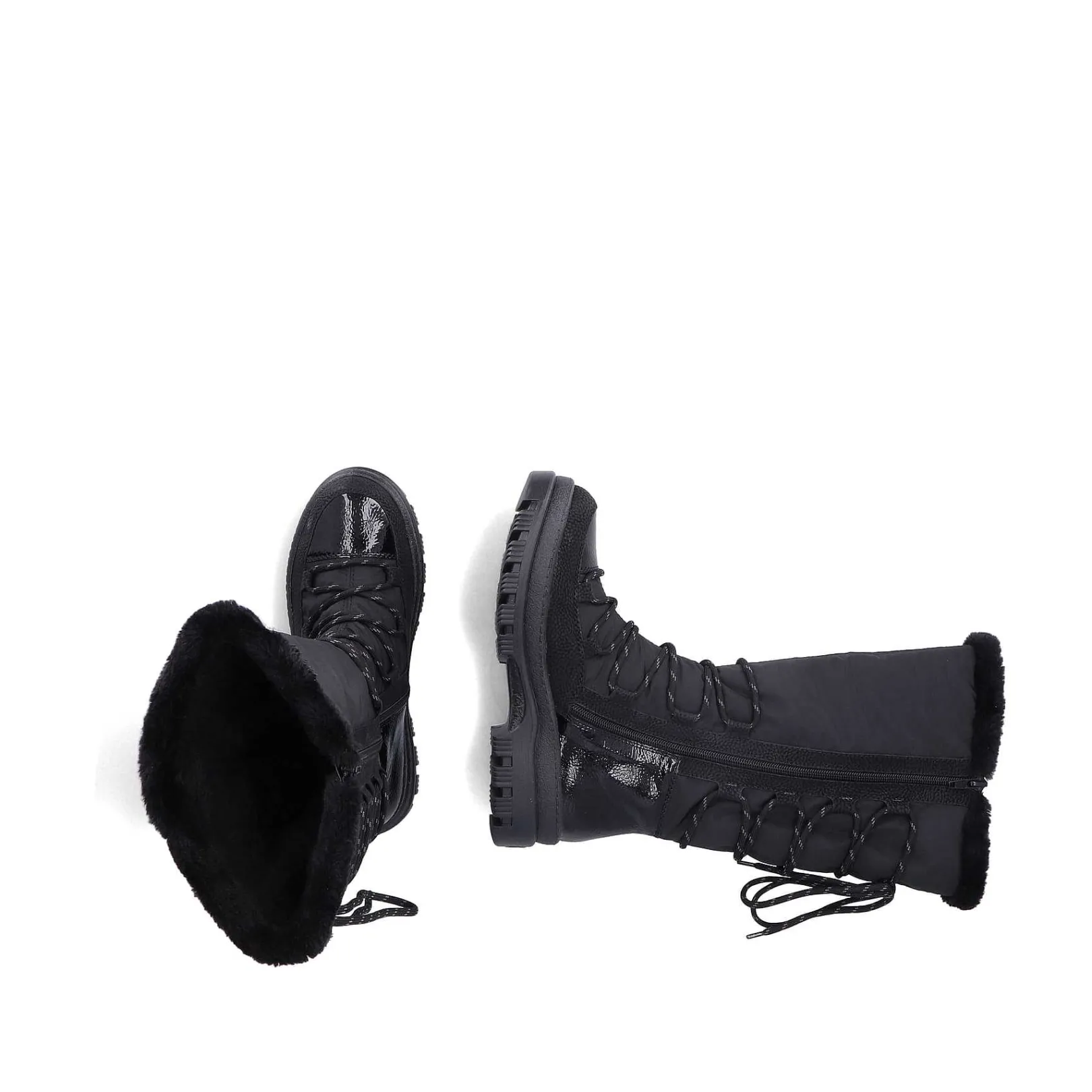 Women'S High-Shaft Boots Graphite Black Ladies Ankle Boots & Boots