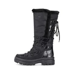 Women'S High-Shaft Boots Graphite Black Ladies Ankle Boots & Boots