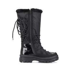 Women'S High-Shaft Boots Graphite Black Ladies Ankle Boots & Boots