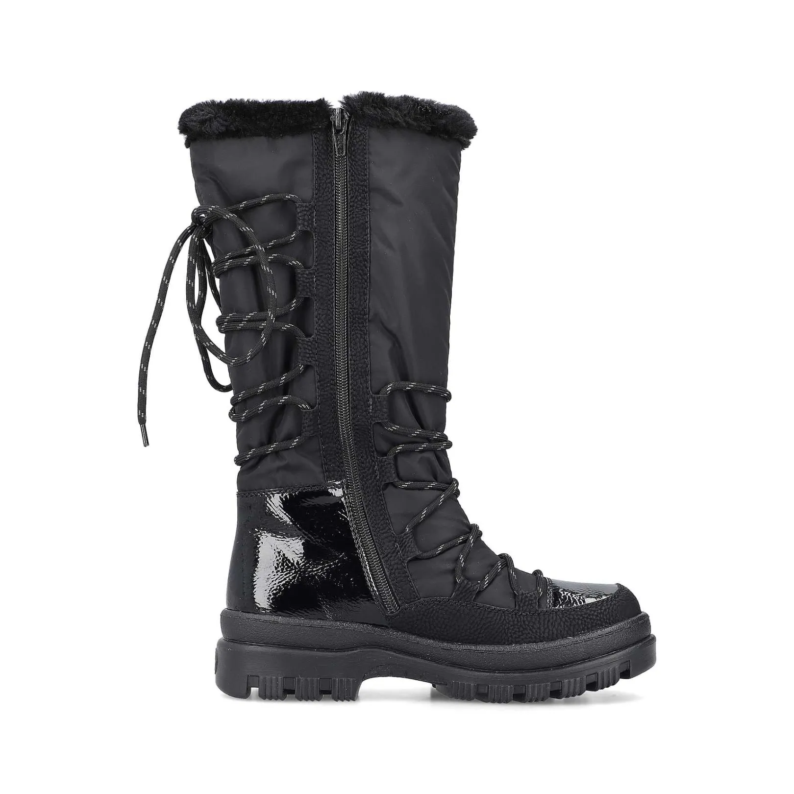 Women'S High-Shaft Boots Graphite Black Ladies Ankle Boots & Boots