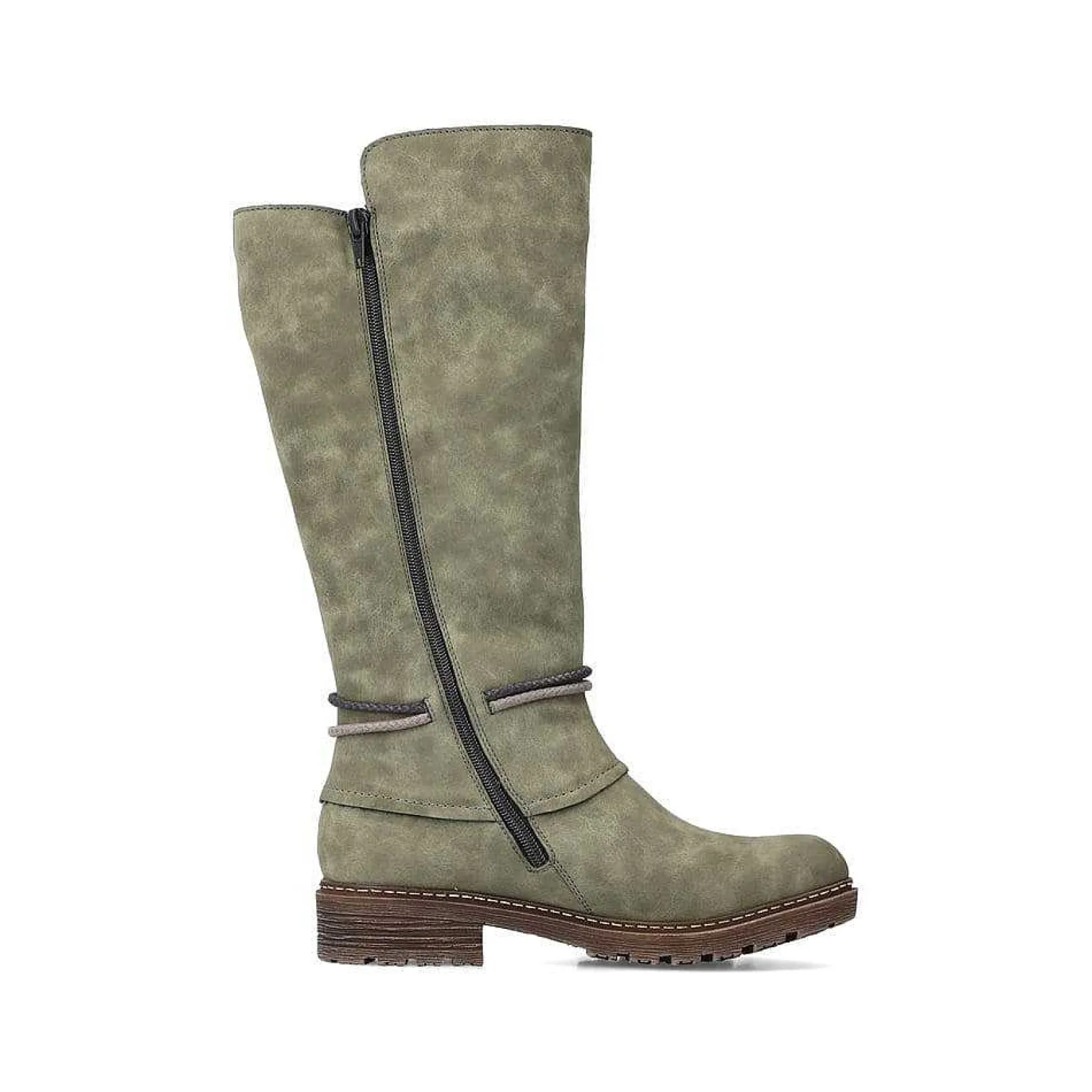 Hot Women'S High-Shaft Boots Leaf Green Ladies Ankle Boots & Boots