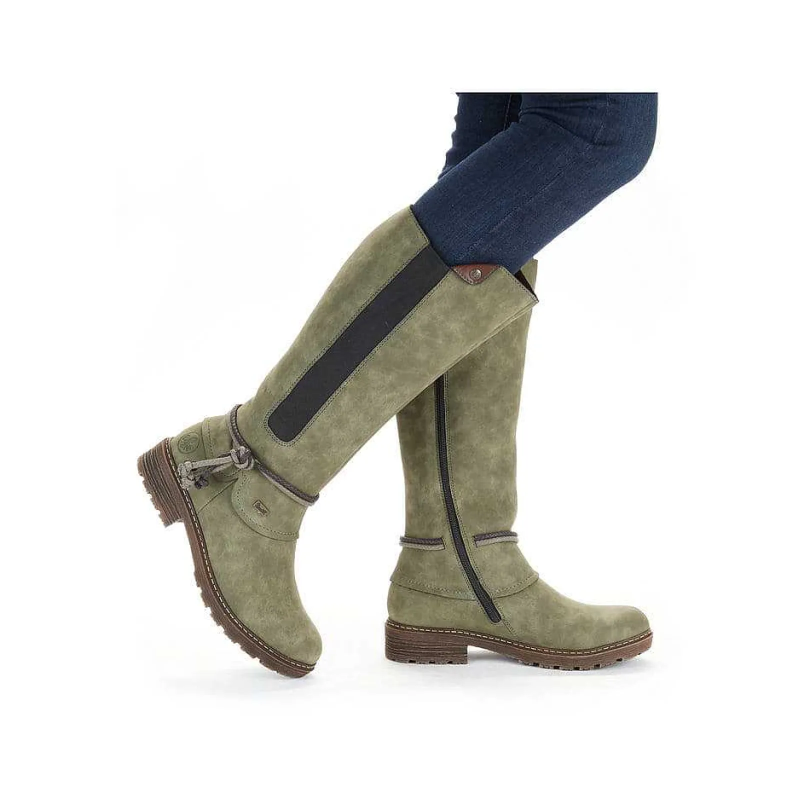 Hot Women'S High-Shaft Boots Leaf Green Ladies Ankle Boots & Boots