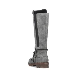 Women'S High-Shaft Boots Steel Gray Ladies Ankle Boots & Boots