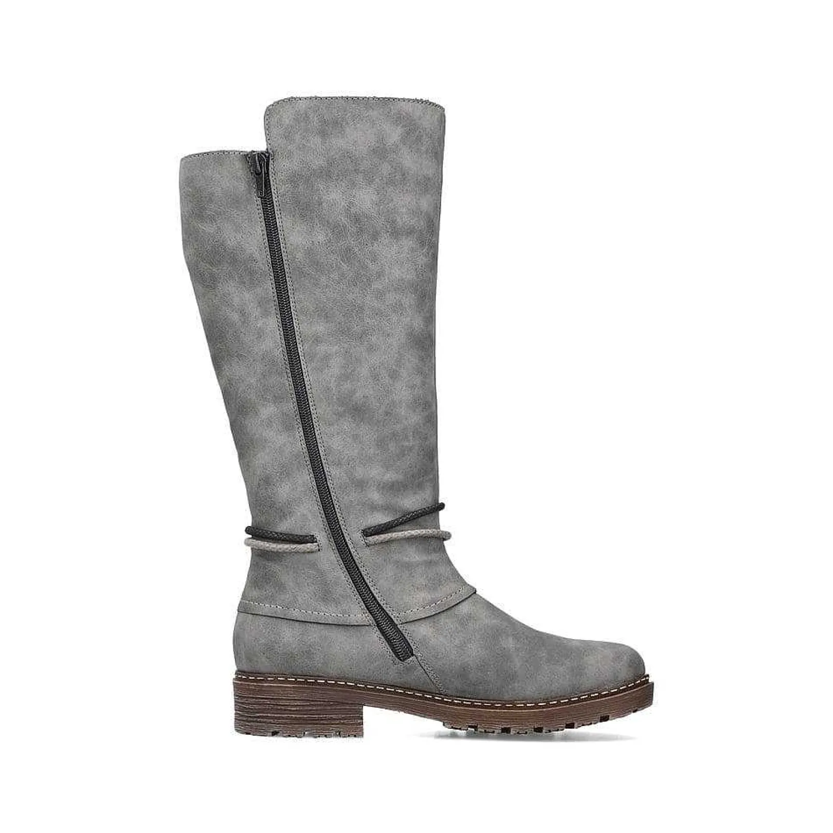 Women'S High-Shaft Boots Steel Gray Ladies Ankle Boots & Boots