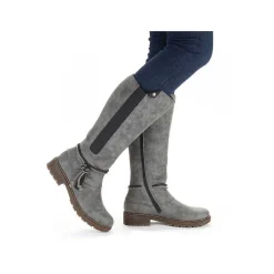 Women'S High-Shaft Boots Steel Gray Ladies Ankle Boots & Boots