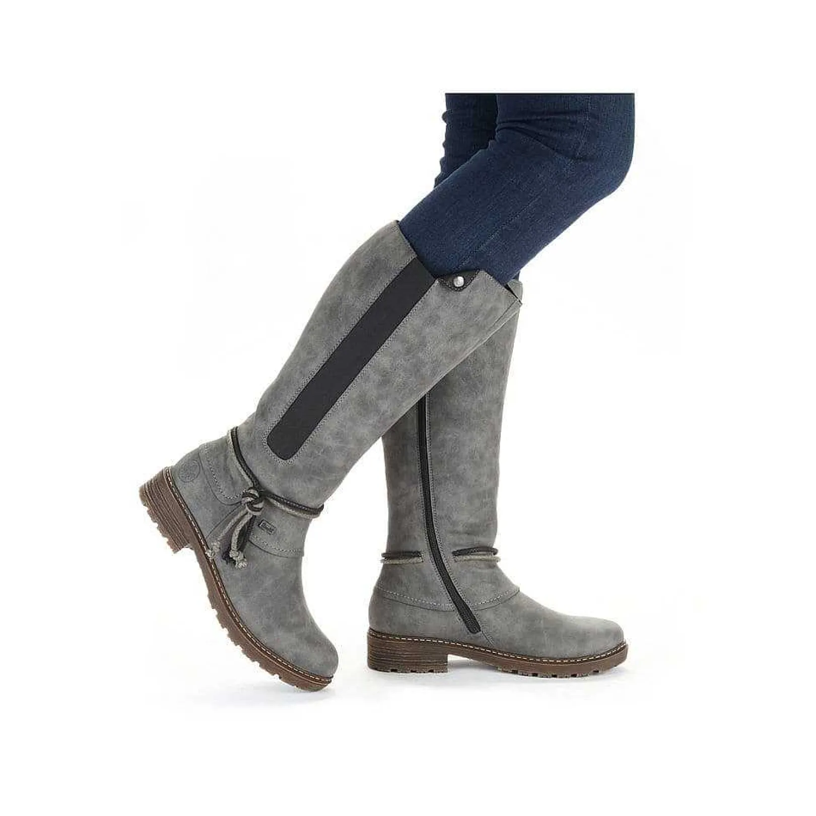 Women'S High-Shaft Boots Steel Gray Ladies Ankle Boots & Boots