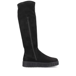 Discount Women'S High-Shaft Boots Deep Black Ladies Ankle Boots & Boots