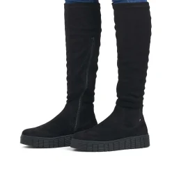 Discount Women'S High-Shaft Boots Deep Black Ladies Ankle Boots & Boots