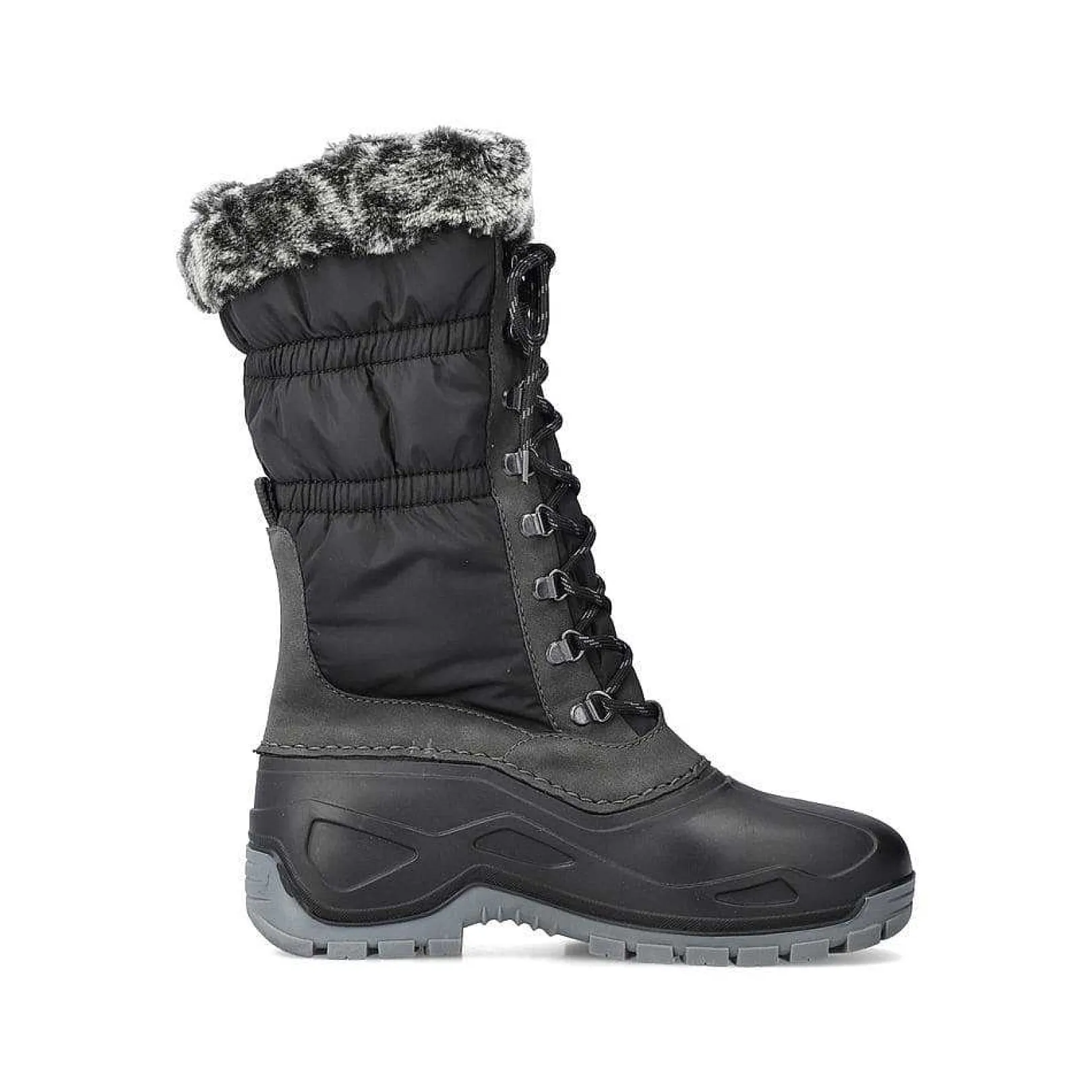 New Women'S High-Shaft Boots Deep Black Ladies Ankle Boots & Boots