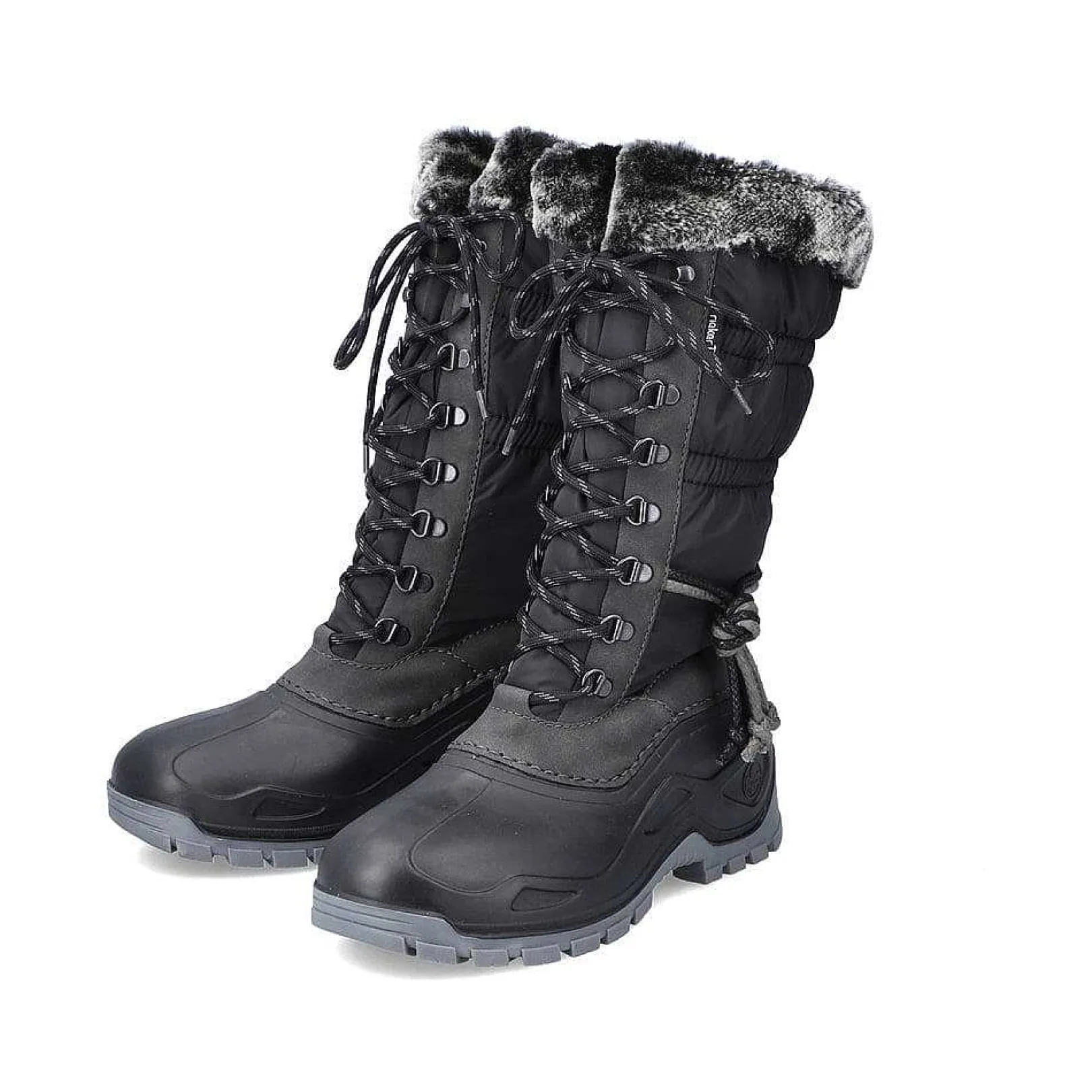 New Women'S High-Shaft Boots Deep Black Ladies Ankle Boots & Boots