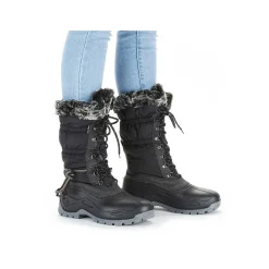 New Women'S High-Shaft Boots Deep Black Ladies Ankle Boots & Boots