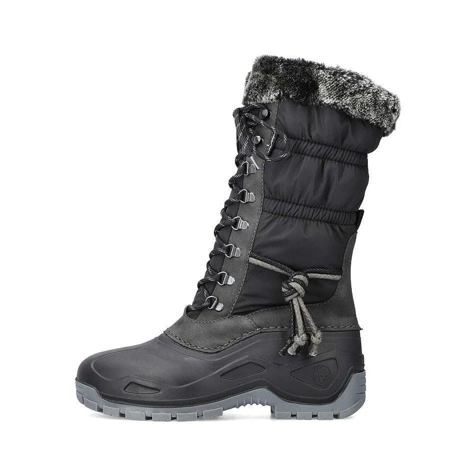 New Women'S High-Shaft Boots Deep Black Ladies Ankle Boots & Boots