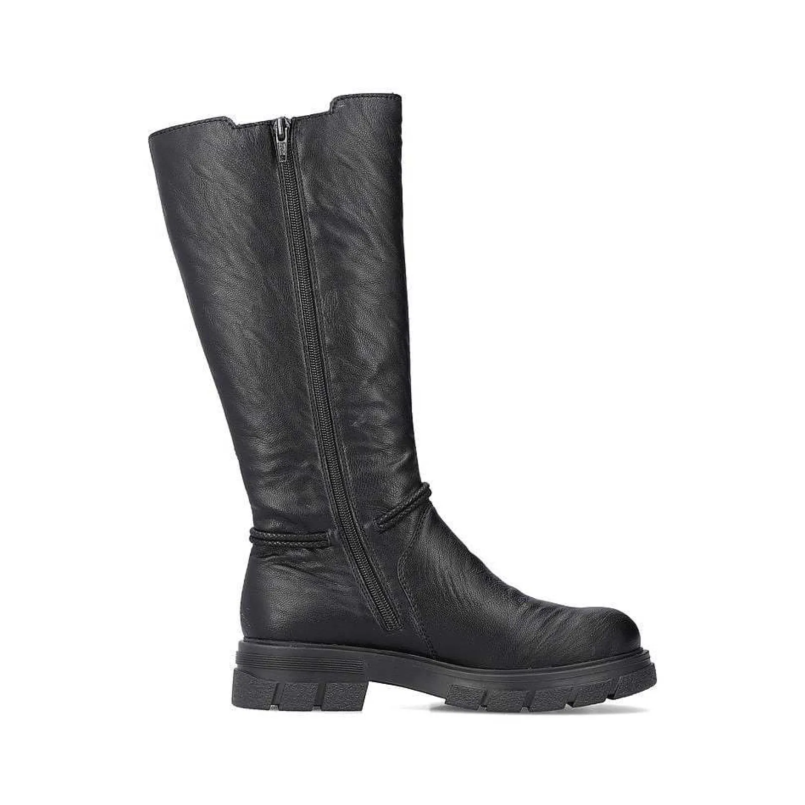 Hot Women'S High-Shaft Boots, Glossy Black Ladies Ankle Boots & Boots