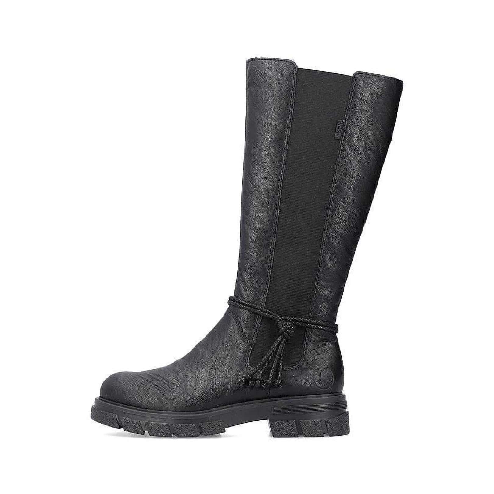 Hot Women'S High-Shaft Boots, Glossy Black Ladies Ankle Boots & Boots