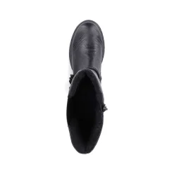 Hot Women'S High-Shaft Boots, Glossy Black Ladies Ankle Boots & Boots