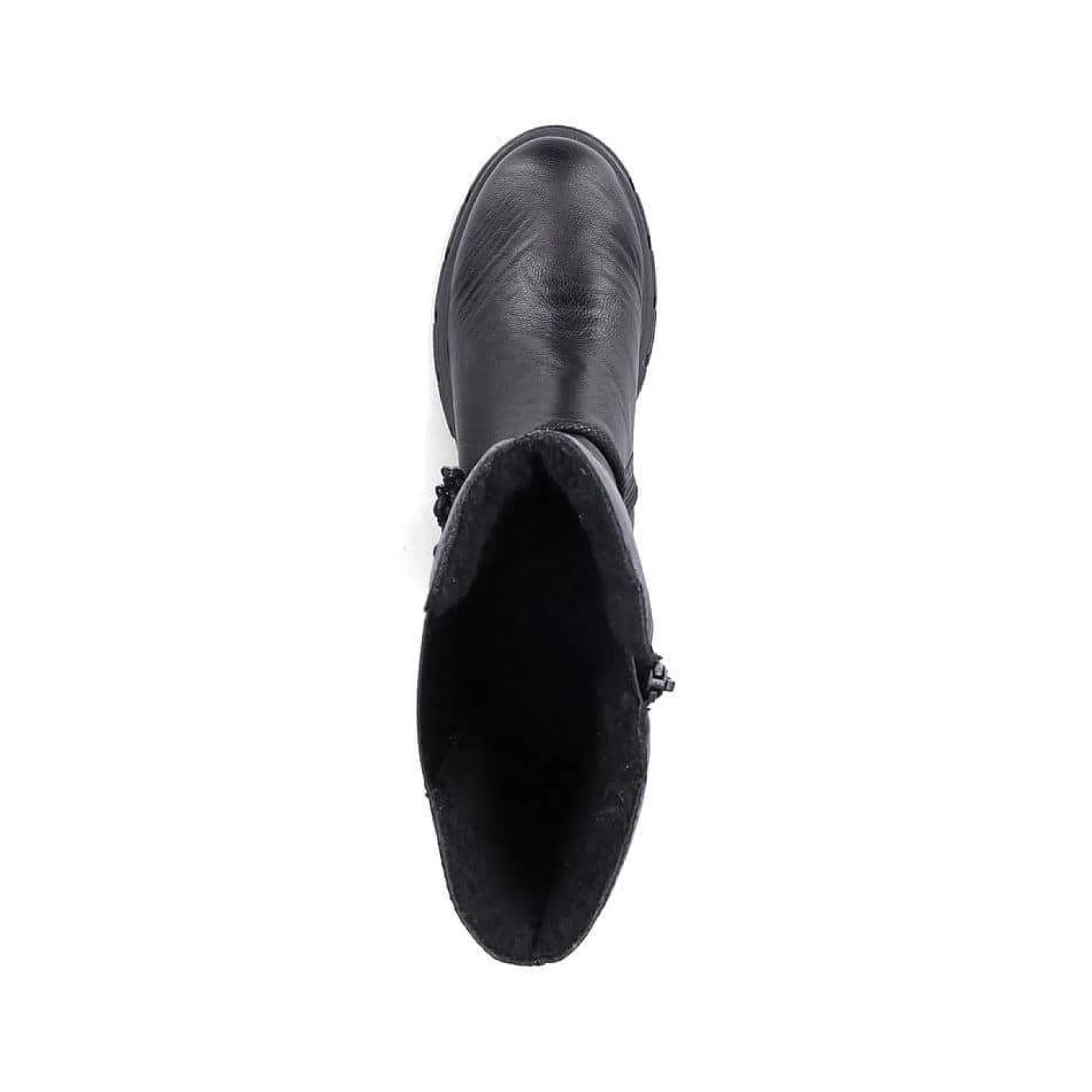 Hot Women'S High-Shaft Boots, Glossy Black Ladies Ankle Boots & Boots