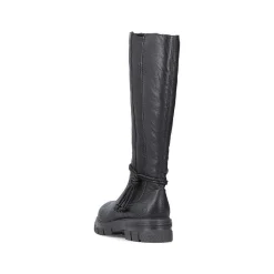 Hot Women'S High-Shaft Boots, Glossy Black Ladies Ankle Boots & Boots