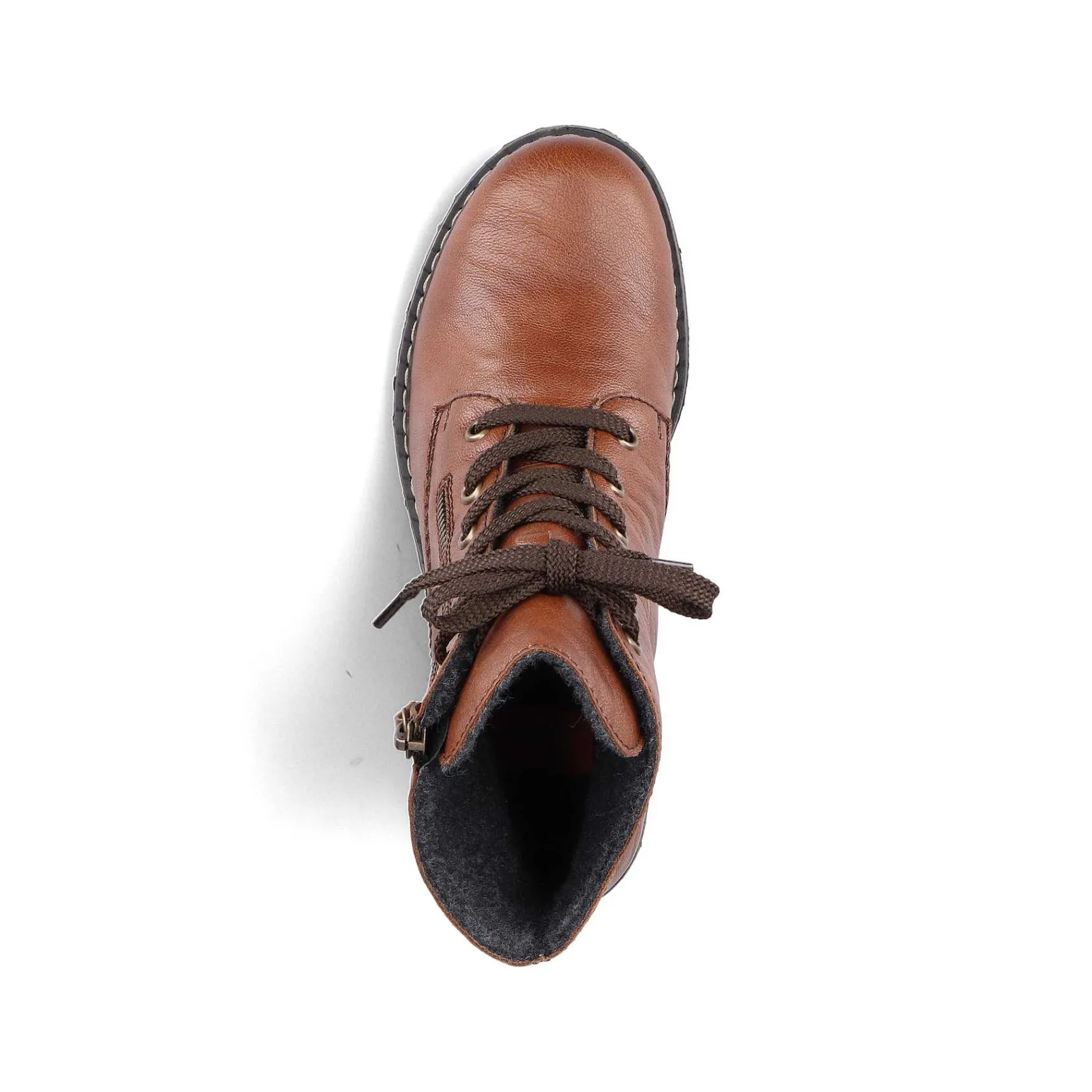 New Women'S Laced Boots Caramel Brown Ladies Ankle Boots & Boots