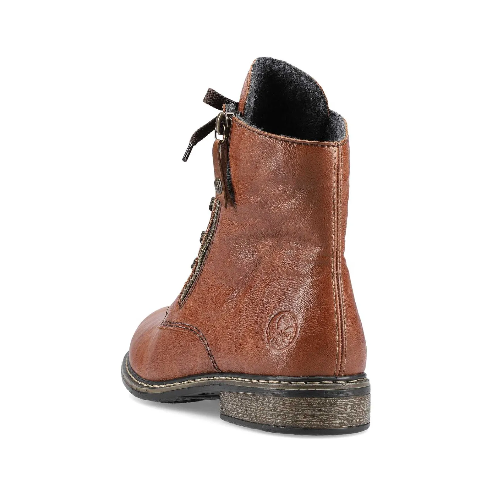 New Women'S Laced Boots Caramel Brown Ladies Ankle Boots & Boots
