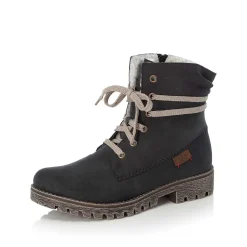 Sale Women'S Laced Boots Ocean Blue Ladies Ankle Boots & Boots
