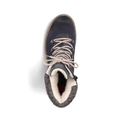 Sale Women'S Laced Boots Ocean Blue Ladies Ankle Boots & Boots