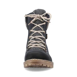 Sale Women'S Laced Boots Ocean Blue Ladies Ankle Boots & Boots