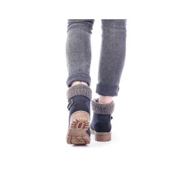 Sale Women'S Laced Boots Ocean Blue Ladies Ankle Boots & Boots
