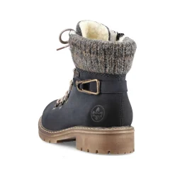Sale Women'S Laced Boots Ocean Blue Ladies Ankle Boots & Boots