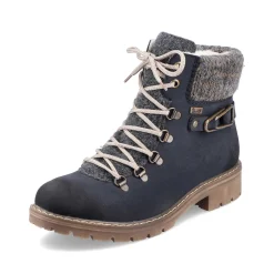 Sale Women'S Laced Boots Ocean Blue Ladies Ankle Boots & Boots