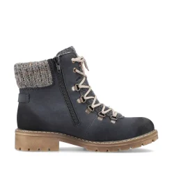 Sale Women'S Laced Boots Ocean Blue Ladies Ankle Boots & Boots
