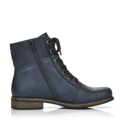 Clearance Women'S Laced Boots Ocean Blue Ladies Ankle Boots & Boots