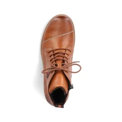 Best Women'S Laced Boots Caramel Brown Ladies Ankle Boots & Boots