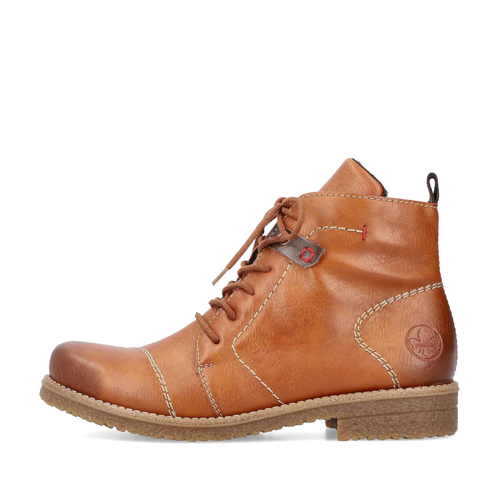 Best Women'S Laced Boots Caramel Brown Ladies Ankle Boots & Boots
