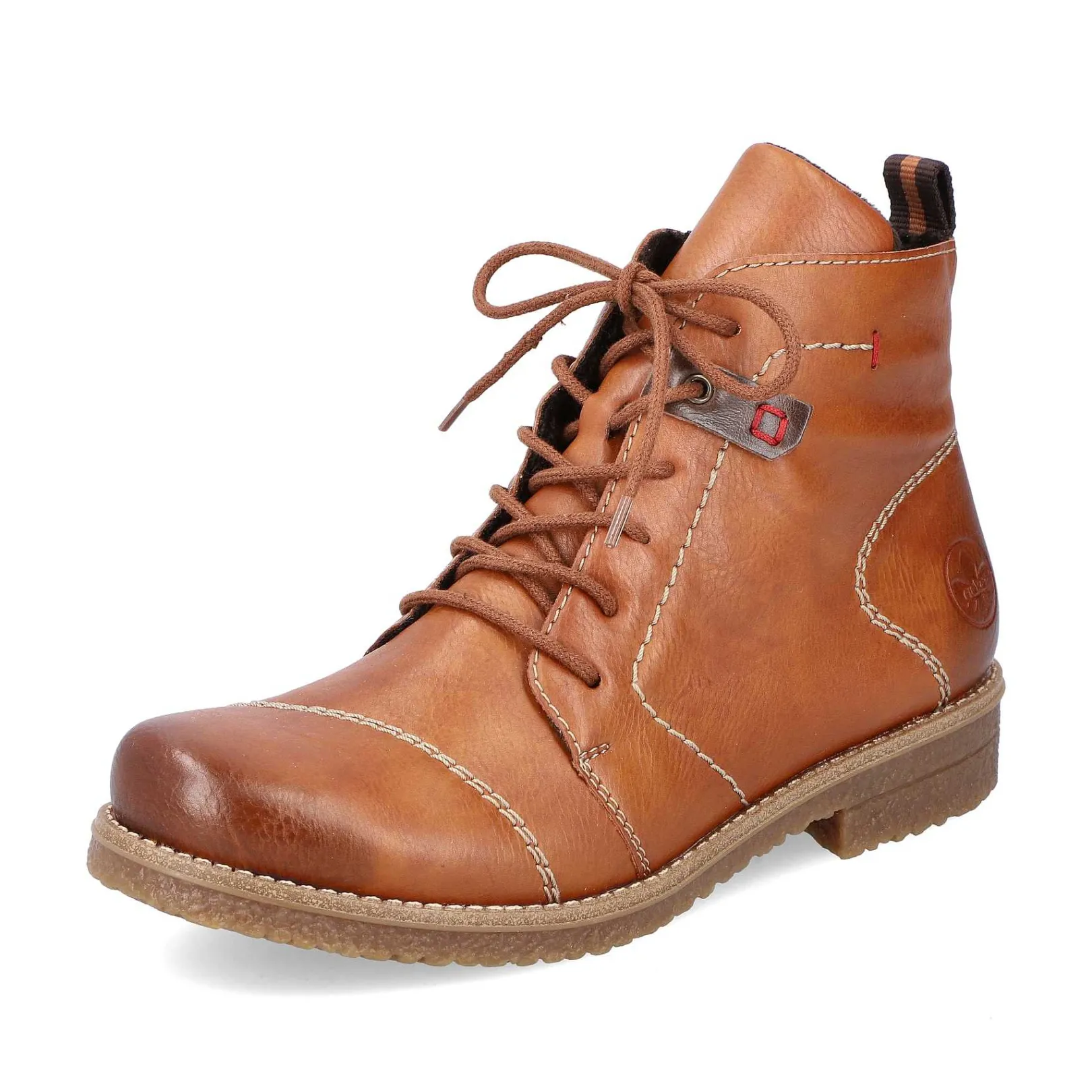 Best Women'S Laced Boots Caramel Brown Ladies Ankle Boots & Boots