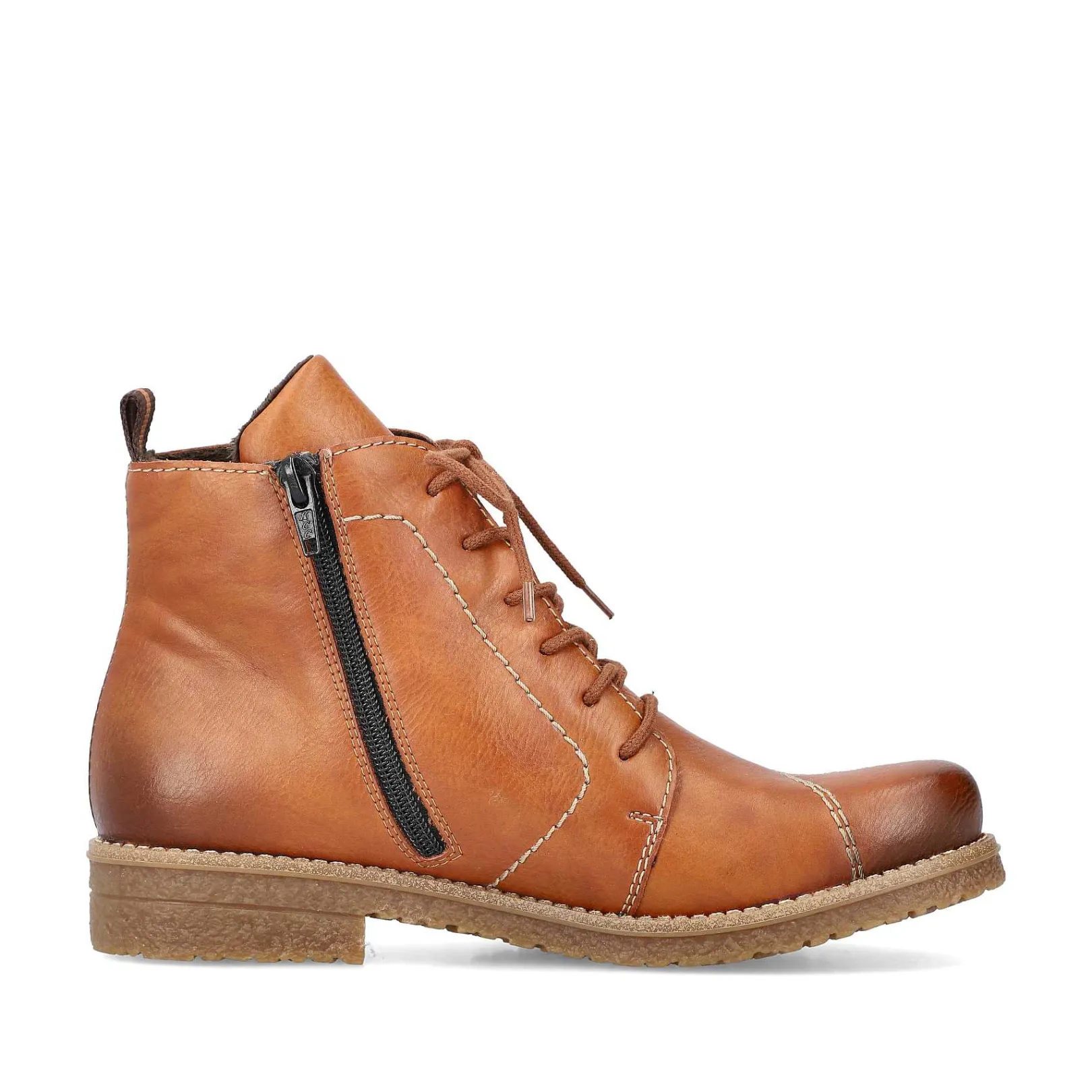 Best Women'S Laced Boots Caramel Brown Ladies Ankle Boots & Boots