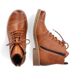 Best Women'S Laced Boots Caramel Brown Ladies Ankle Boots & Boots