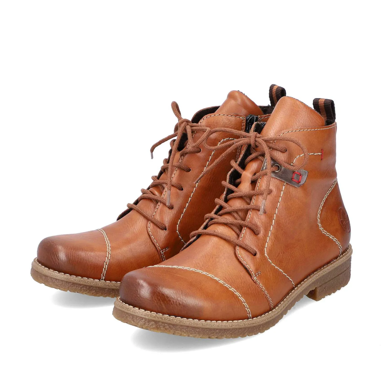 Best Women'S Laced Boots Caramel Brown Ladies Ankle Boots & Boots