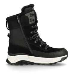 Clearance Women'S Laced Boots Steel Black Ladies Ankle Boots & Boots