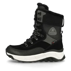 Clearance Women'S Laced Boots Steel Black Ladies Ankle Boots & Boots