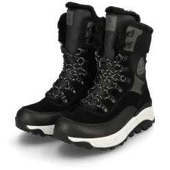 Clearance Women'S Laced Boots Steel Black Ladies Ankle Boots & Boots