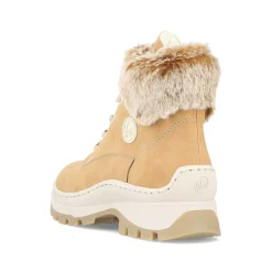 Sale Women'S Laced Boots Caramel Brown Ladies Ankle Boots & Boots