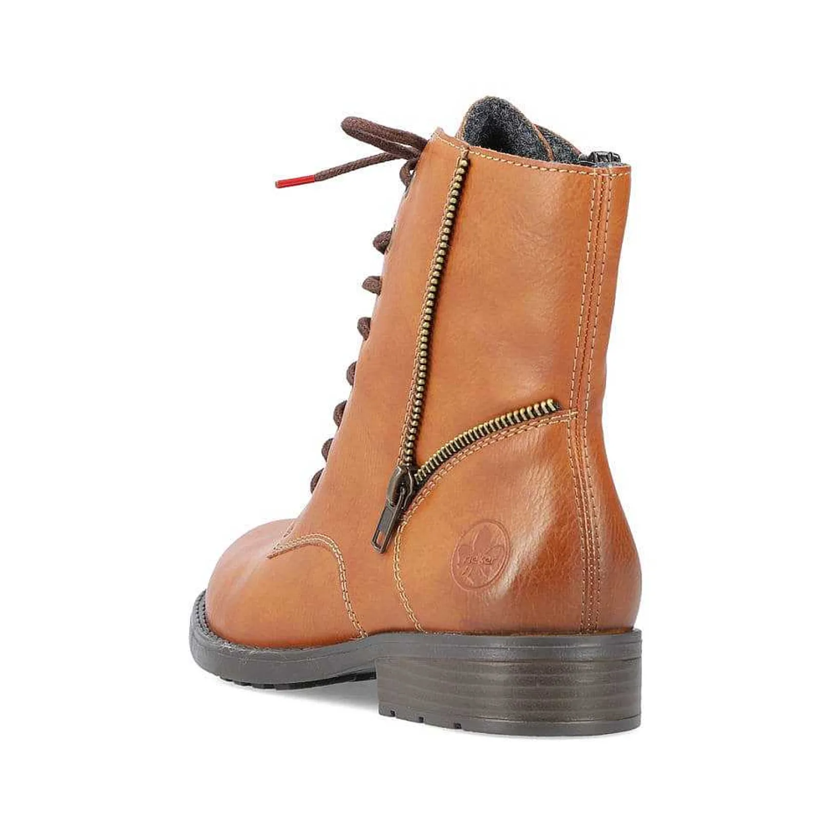 Online Women'S Laced Boots Caramel Brown Ladies Ankle Boots & Boots