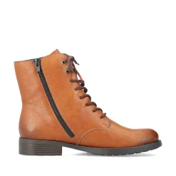 Online Women'S Laced Boots Caramel Brown Ladies Ankle Boots & Boots