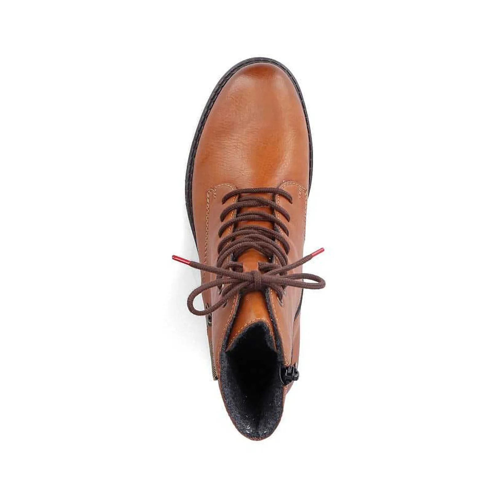 Online Women'S Laced Boots Caramel Brown Ladies Ankle Boots & Boots