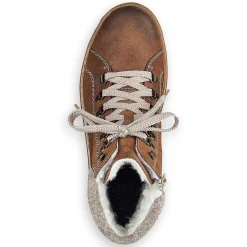 Discount Women'S Laced Boots Caramel Brown Ladies Ankle Boots & Boots