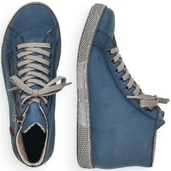 Outlet Women'S Laced Shoes Azure Blue Ladies Low Shoes & Slippers