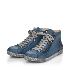 Outlet Women'S Laced Shoes Azure Blue Ladies Low Shoes & Slippers