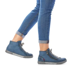 Outlet Women'S Laced Shoes Azure Blue Ladies Low Shoes & Slippers