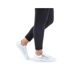 Clearance Women'S Laced Shoes Pearl White Ladies Low Shoes & Slippers